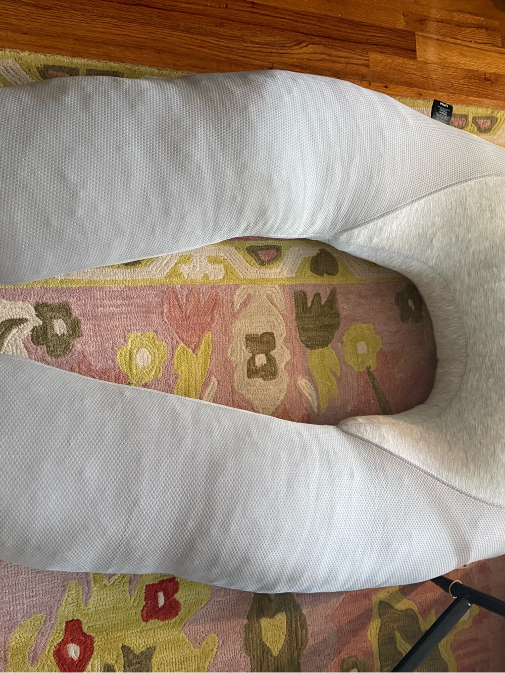 U-Shaped Cooling Body Pillow in Light Gray - Picture 3 of 11
